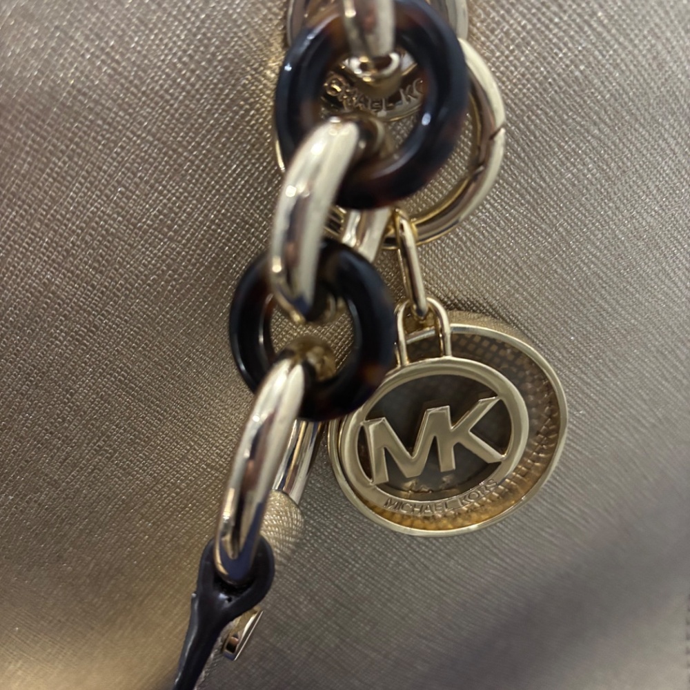 Michael Kors Metallic Chain structured Handbag - image 3